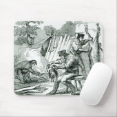 Een kamp Kitchen, 1856 Muismat (Met muis)