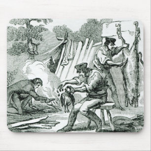 Een kamp Kitchen, 1856 Muismat