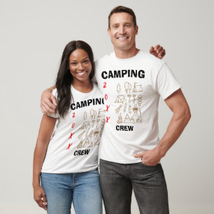 Een Kampeerploeg Aangepast Jaar Familie Uitstap T-shirt