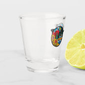 Een kampeervakantie shot glas (Links)