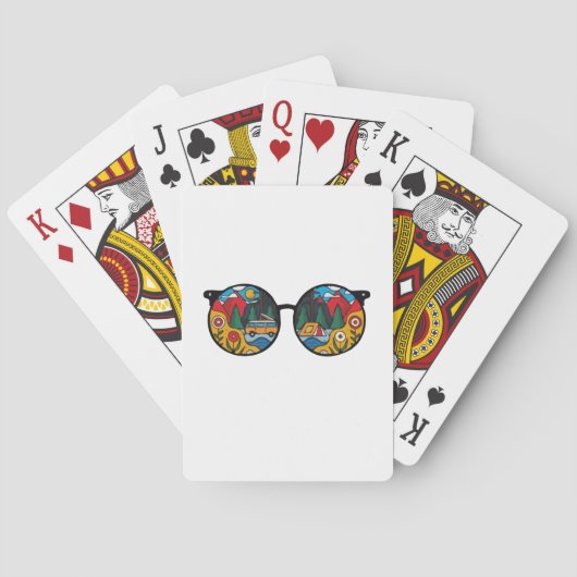 Een kampeerventure pokerkaarten (Achterkant)