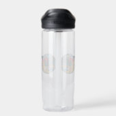 Een kampeerventure waterfles (Achterkant)