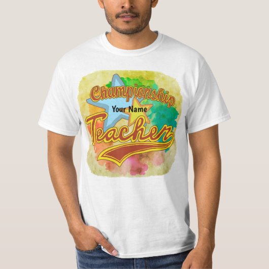 Een Kampioen Leraar T-Shirt (Voorkant)