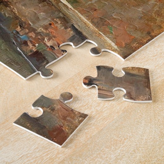 Een kanaal in Venetië Legpuzzel (Zijkant)