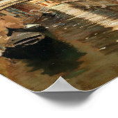 Een kanaal in Venetië Poster (Hoek)