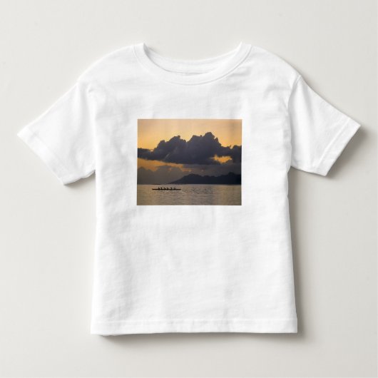 Een kanoe-ploegendienst voor de kust kinder shirts (Voorkant)