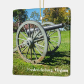 Een kanon op het slagveld Fredericksburg Keramisch Ornament (Links)