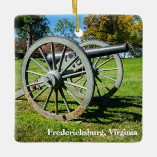 Een kanon op het slagveld Fredericksburg Keramisch Ornament