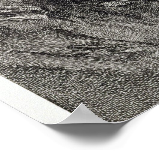 Een kanonade op de Matterhorn, 1862, van 'The Asc' Poster (Hoek)