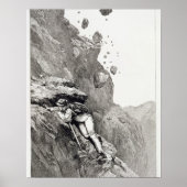 Een kanonade op de Matterhorn, 1862, van 'The Asc' Poster (Voorkant)