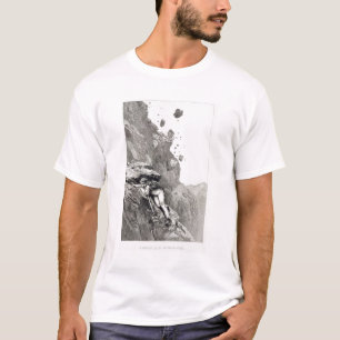 Een kanonade op de Matterhorn, 1862, van 'The Asc' T-shirt
