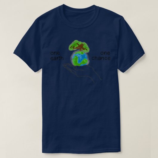 één kans op één aarde 2 t-shirt (Design voorkant)