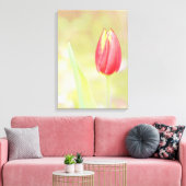 Een kant-en-klare tulpbloem canvas afdruk (Insitu (Woonkamer))