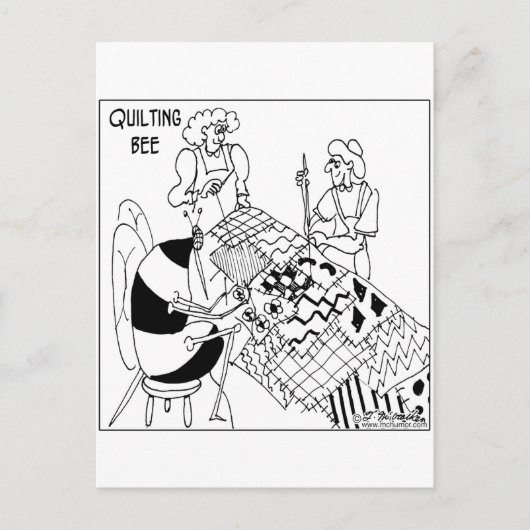 Een kantelbijen briefkaart (Voorkant)