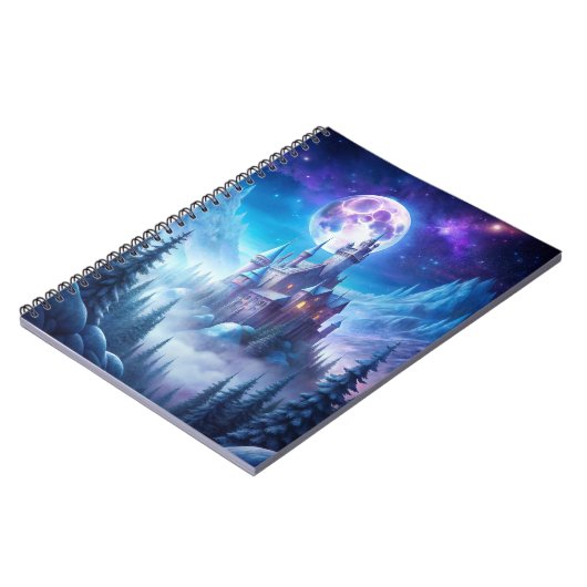 Een kasteel in de winter notitieboek (Linkerzijde)