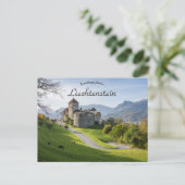 Een kasteel in Vaduz Liechtenstein Briefkaart (Staand voorkant)