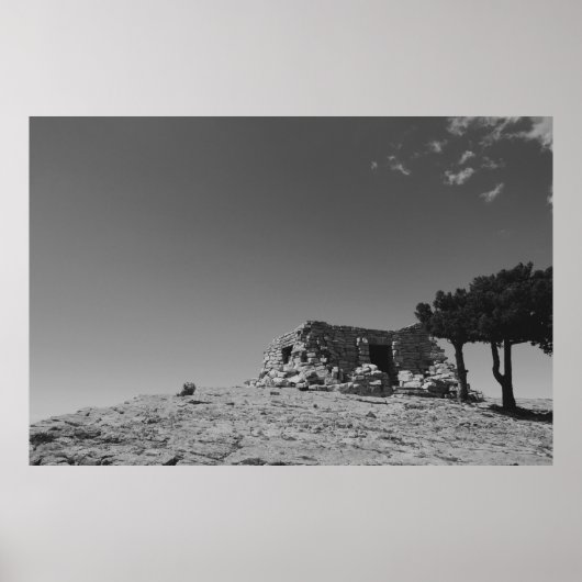 "Een kasteel op Sandia" Poster (Voorkant)