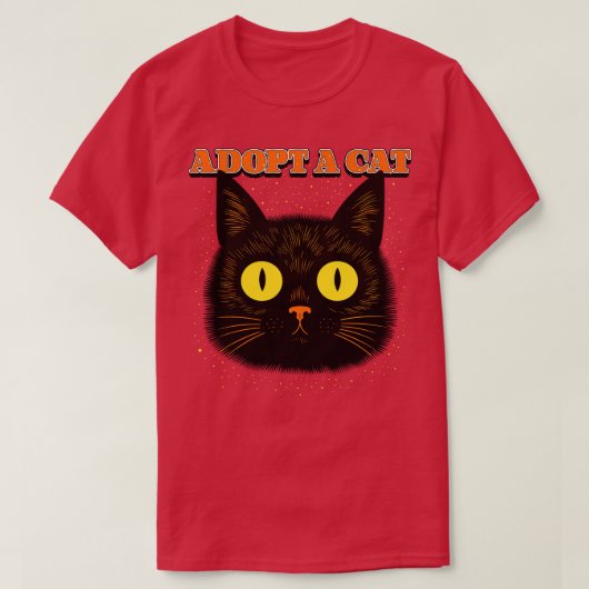 Een kat aannemen t-shirt (Design voorkant)