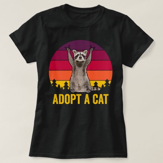 Een kat aannemen t-shirt (Design voorkant)