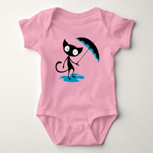 Een kat baby bodysuit (Voorkant)