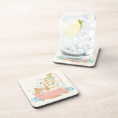 Een kat-dag - Lentetenbloem Bier Onderzetter (Rechterzijde)