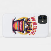 Een kat die uit een bloempot gluurt Case-Mate iPhone case (Achterkant (horizontaal))