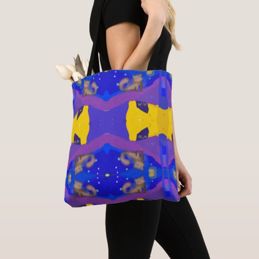 Een kat droomt tote bag (Dichtbij)