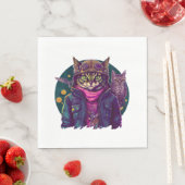Een kat en een uil servet (Insitu)