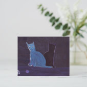 EEN KAT EN HAAR SCHADOW BRIEFKAART (Staand voorkant)