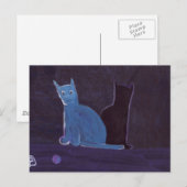EEN KAT EN HAAR SCHADOW BRIEFKAART (Voorkant / Achterkant)