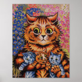 EEN KAT HAAR KITTENS LOUIS WAIN POSTER (Voorkant)