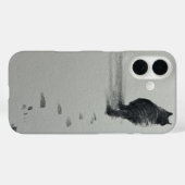 Een kat in de sneeuw 3 Case-Mate iPhone case (Achterkant (horizontaal))