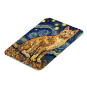 Een kat in de Sterrennacht Magneet (Linkerzijde)