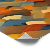 Een kat in de Sterrennacht Poster (Hoek)