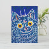 Een kat in een gotische stijl, van Louis Wain Bedankkaart (Staand voorkant)