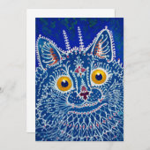 Een kat in een gotische stijl, van Louis Wain Bedankkaart (Voorkant / Achterkant)