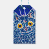 Een kat in een gotische stijl, van Louis Wain Cadeaulabel (Achterkant)