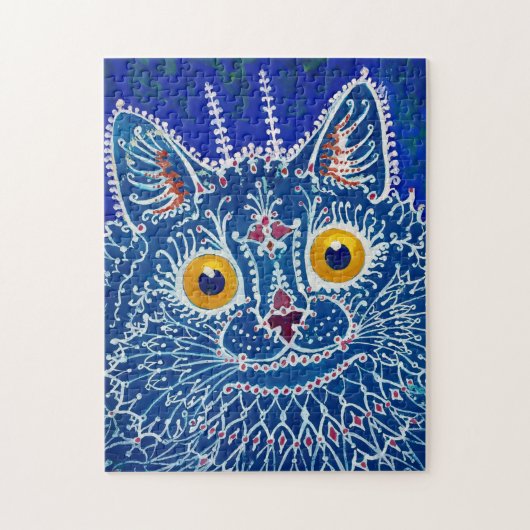 Een kat in een gotische stijl, van Louis Wain Legpuzzel (Verticaal)