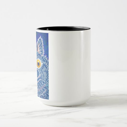 Een kat in een gotische stijl, van Louis Wain Mok (Midden)