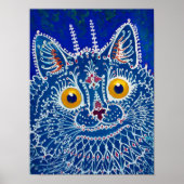 Een kat in een gotische stijl, van Louis Wain Poster (Voorkant)