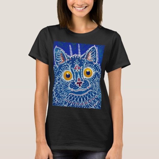 Een kat in een gotische stijl, van Louis Wain T-shirt (Voorkant)
