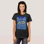 Een kat in een gotische stijl, van Louis Wain T-shirt (Voorkant volledig)