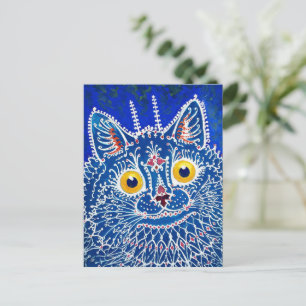 Een kat in gotische stijl door Louis Wain  Briefkaart
