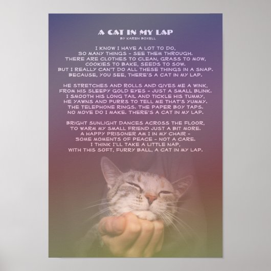 Een kat in mijn lab poster (Voorkant)