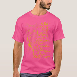 Een kat is niet alleen een kattenliefhebber Schatt T-shirt