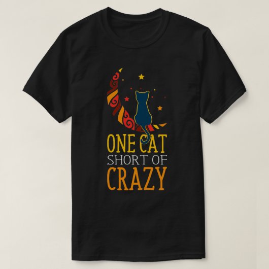 Een kat kort van Crazy Kitten Funny Cat Mam Pullov T-shirt (Design voorkant)