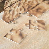 Een kat met de lisdodde legpuzzel (Zijkant)