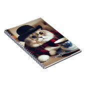 Een kat met een monocle notitieboek (Rechterzijde)