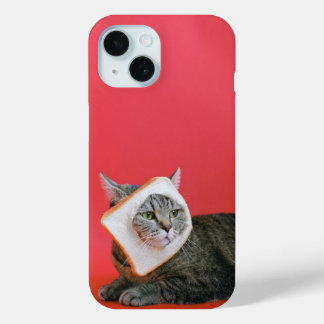 Een kat met een pet iPhone 15 case