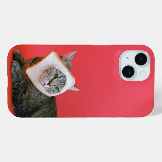 Een kat met een pet Case-Mate iPhone case (Achterkant (horizontaal))